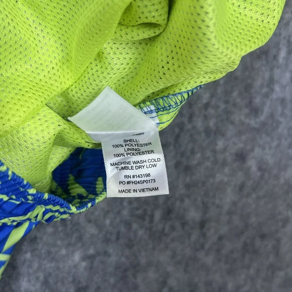 Chubbies Men's Swim Trunks Blue Pineapple Print Mesh Lined Quick Dry Size Medium